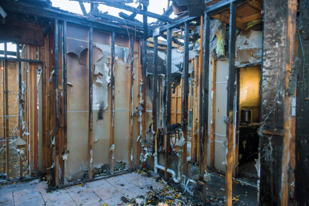 Professional Emergency Fire Cleanup technician working in Madill, OK